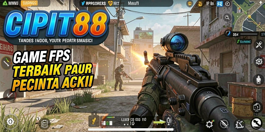 Screenshot gameplay CIPIT88 dengan aksi seru di medan perang.
