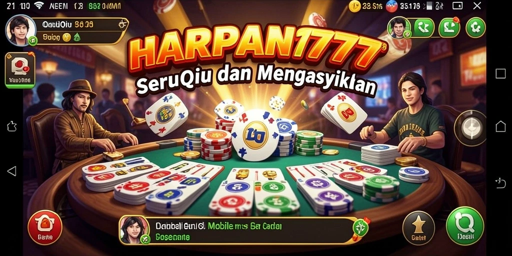Screenshot gameplay QiuQiu yang menarik dari HARAPAN777.