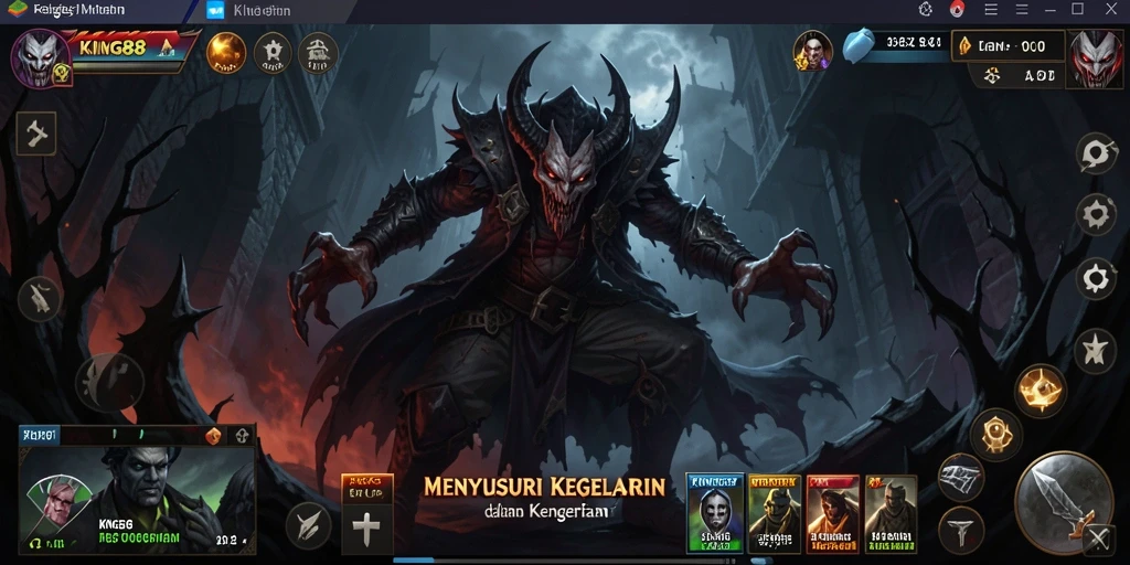 Tangkapan layar KING88 menampilkan gameplay yang menegangkan dan menyeramkan.