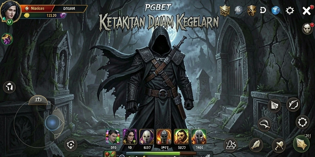 Gameplay PGBET yang penuh ketegangan dan kegelapan.